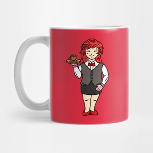 Cute chibi waitress Mug